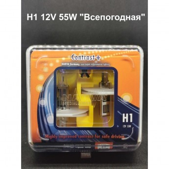Лампа NARVA CONTRAST+ H1 12V 55W P14.5s 2 шт. Лампа NARVA CONTRAST+ H1 12V 55W P14.5s 2 шт.