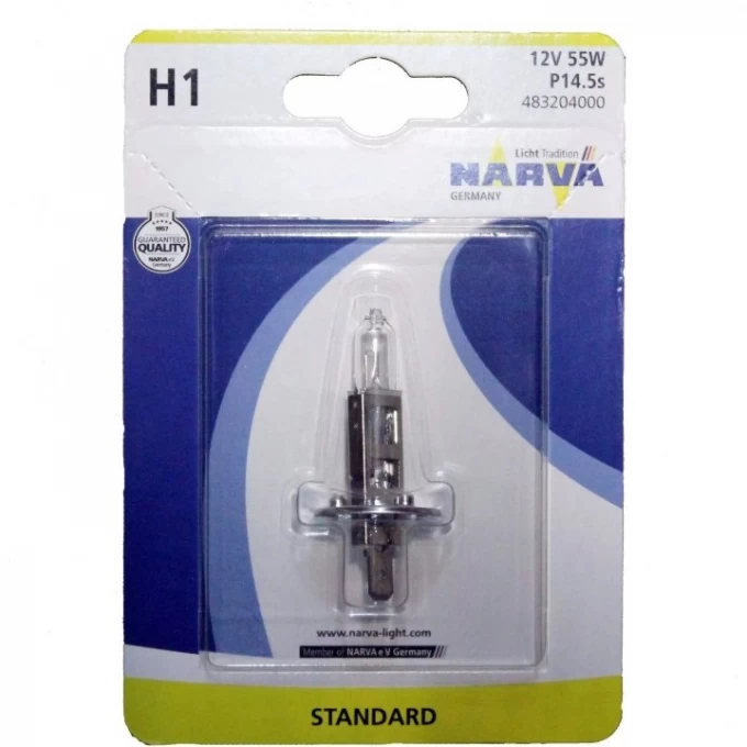 Лампа NARVA H1 12V 55W B1 84208709 Лампа NARVA H1 12V 55W B1 84208709