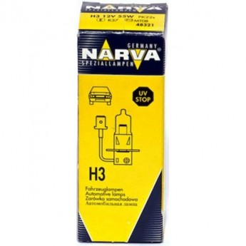 Лампа NARVA RALLYE H3 PK22s 12V Лампа NARVA RALLYE H3 PK22s 12V