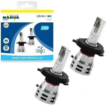 Лампа NARVA RANGE PERFORMANCE LED H4 6500K PX26d 2 шт. Лампа NARVA RANGE PERFORMANCE LED H4 6500K PX26d 2 шт.