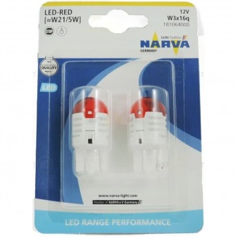 Лампа NARVA RANGE PERFORMANCE LED W21/5 12V 2.7W B2 BAU15s red Лампа NARVA RANGE PERFORMANCE LED W21/5 12V 2.7W B2 BAU15s red