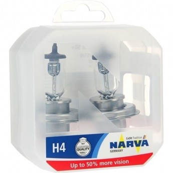 Лампа NARVA RANGE POWER 50+ 12V H4 60/55W 2 шт. Лампа NARVA RANGE POWER 50+ 12V H4 60/55W 2 шт.