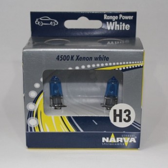 Лампа NARVA RANGE POWER WHITE H3 12V 55W PK22s 2 шт. Лампа NARVA RANGE POWER WHITE H3 12V 55W PK22s 2 шт.