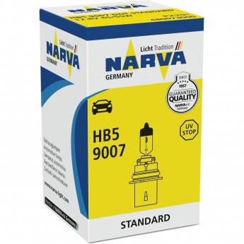 Лампа NARVA STANDARD 12V HB5 9007 PX29t 65/55W Лампа NARVA STANDARD 12V HB5 9007 PX29t 65/55W