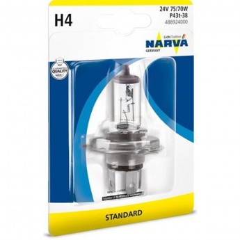 Лампа NARVA STANDARD 24V H4 75/70W P43t-38 Лампа NARVA STANDARD 24V H4 75/70W P43t-38